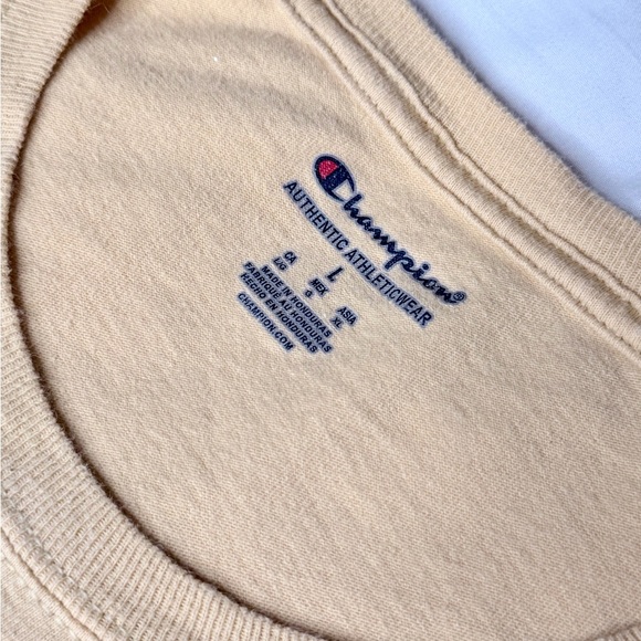 Champion UCF Knights Men's T-Shirt Gold/Tan Screen Print Logo Size Large - Picture 3 of 7